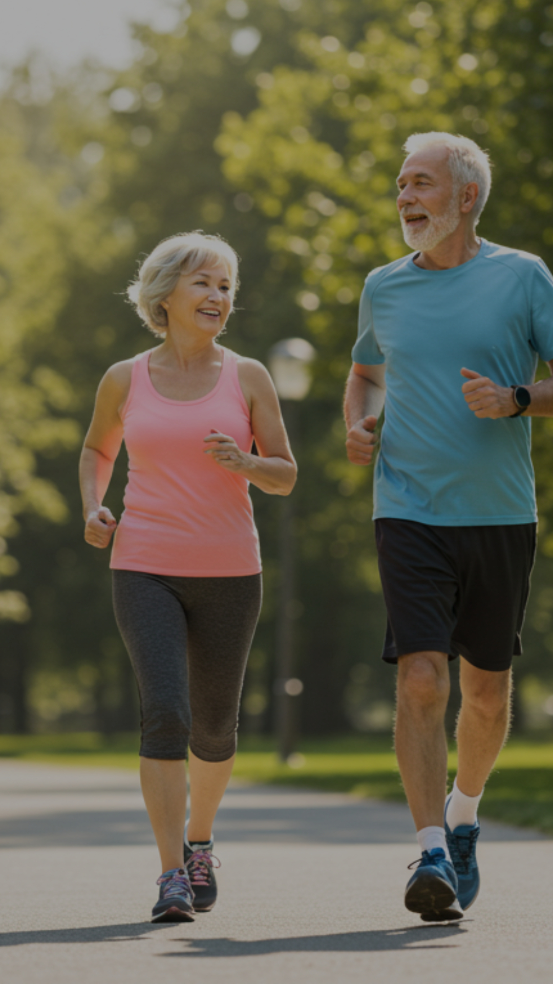 Pareja practicando deporte